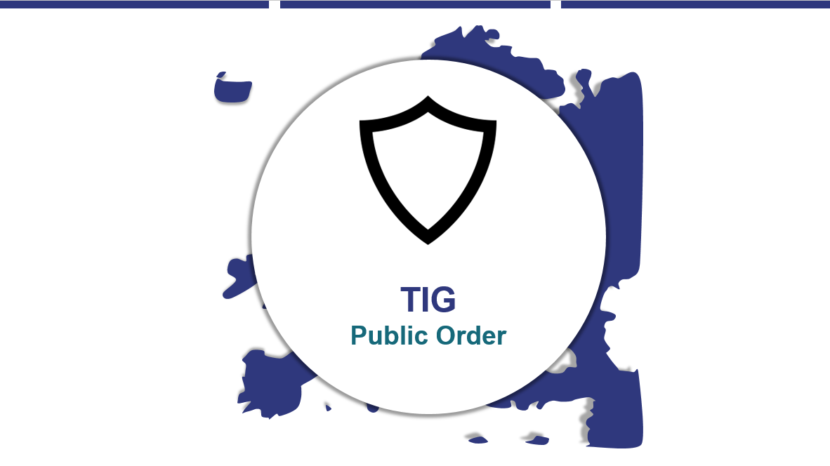 Public Order TIG Update - 27 November 2021