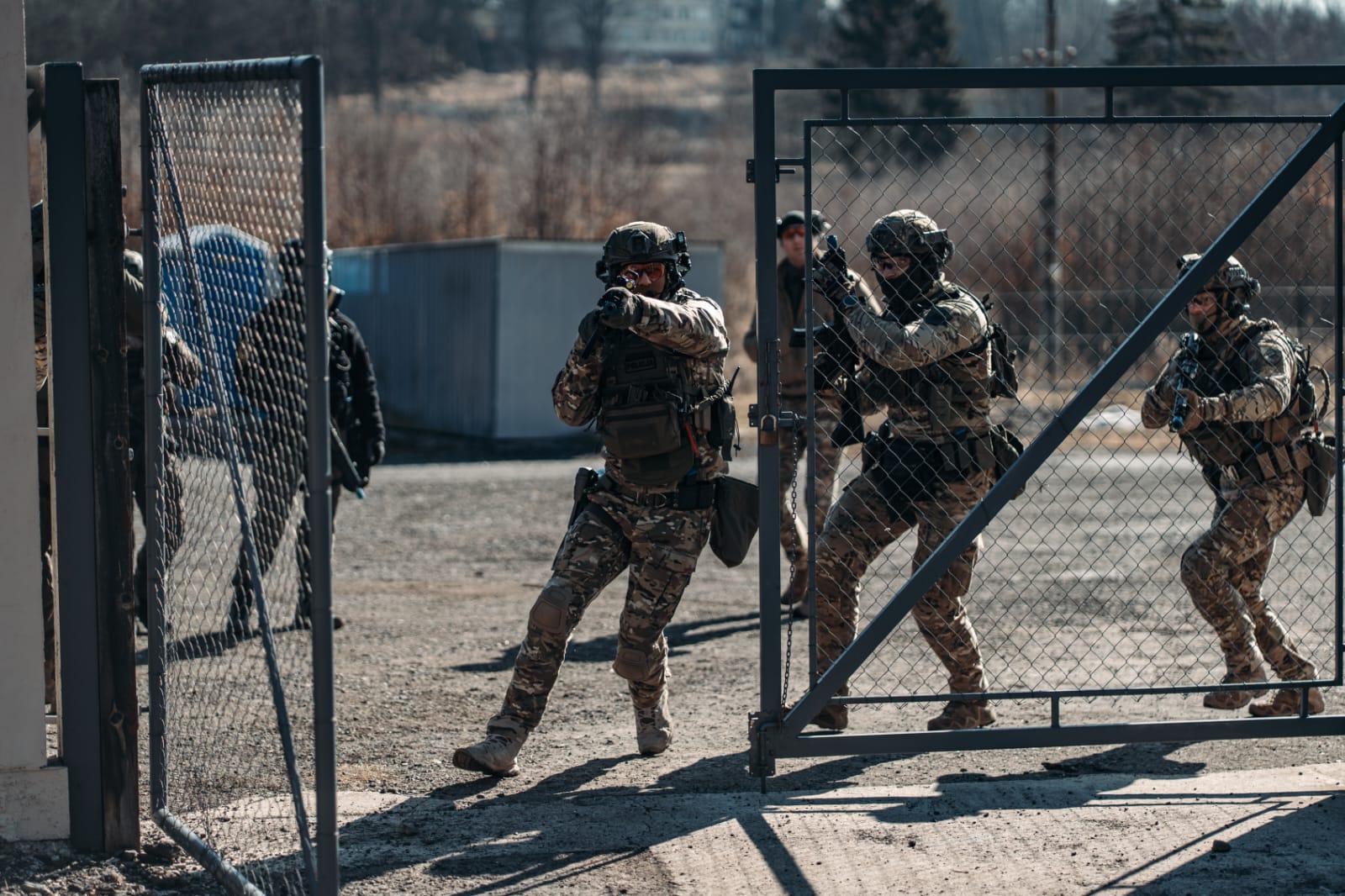 Polish and Slovak counter-terrorism officers during a joint training.